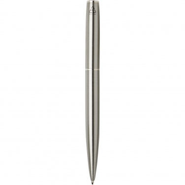 Logo trade advertising products image of: Didimis recycled stainless steel ballpoint and rollerball pen set